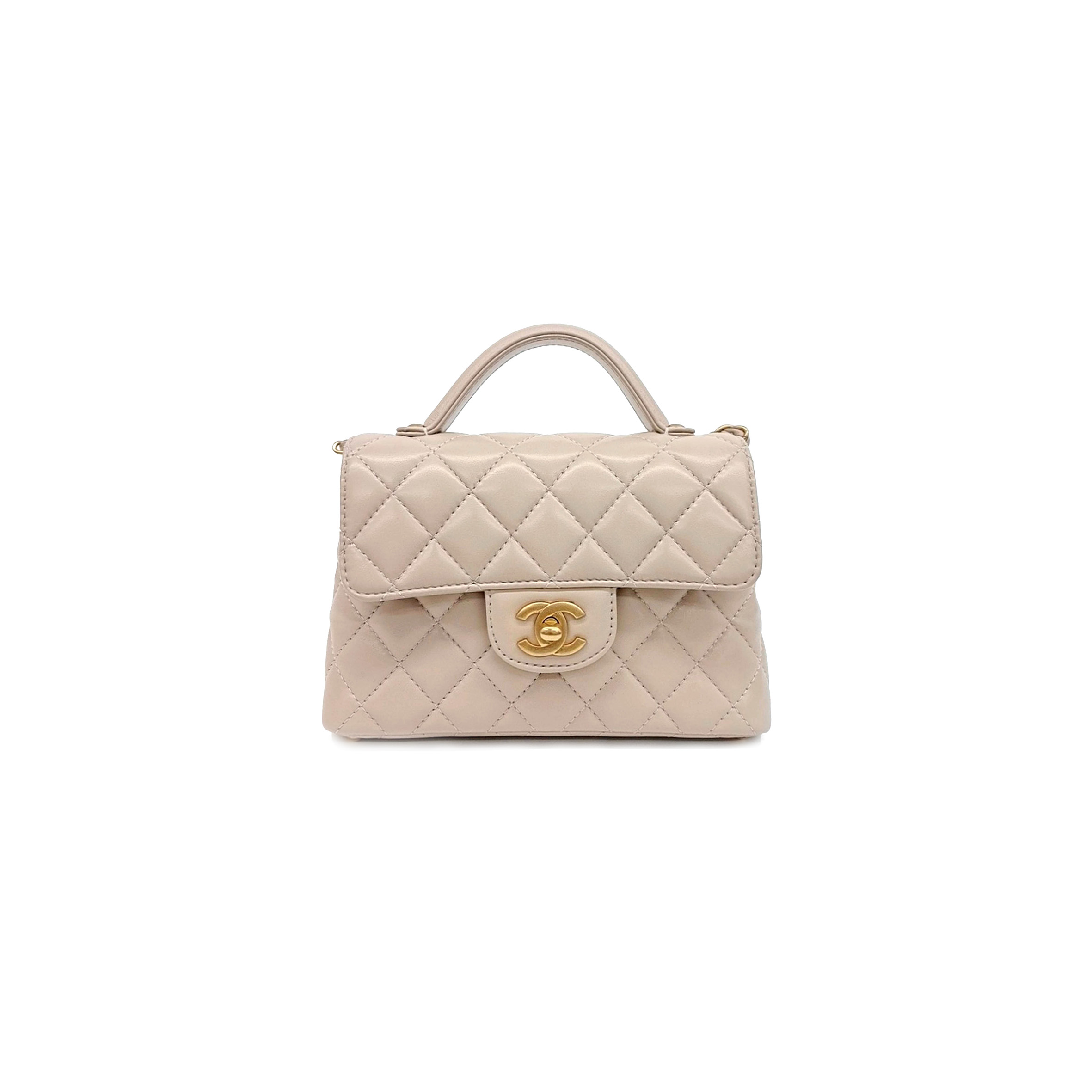 CHANEL TOP HANDLE FLAP BAG AS3467 (20*14*6cm)